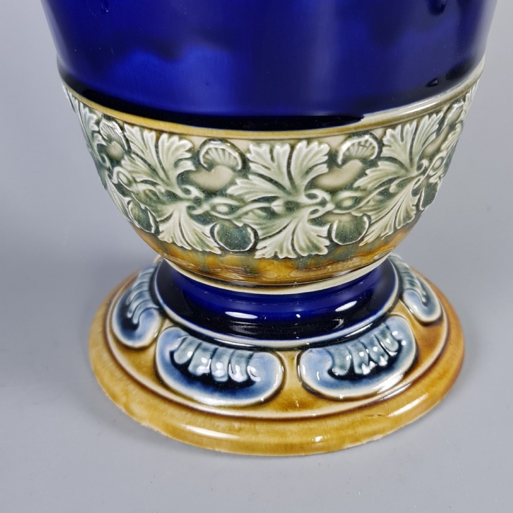 Stunning Rare Late 19thc Doulton Pat Sur Pate Style Huge (42cm) Vase View X