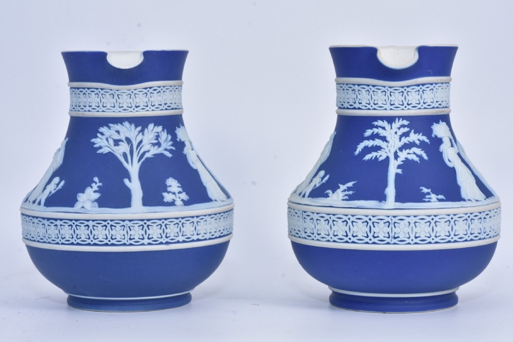 Beautiful Pair of Wedgwood Jugs circ 1920s View II