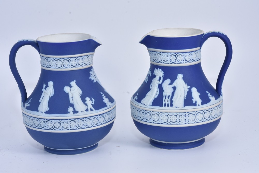 Beautiful Pair of Wedgwood Jugs circ 1920s View III