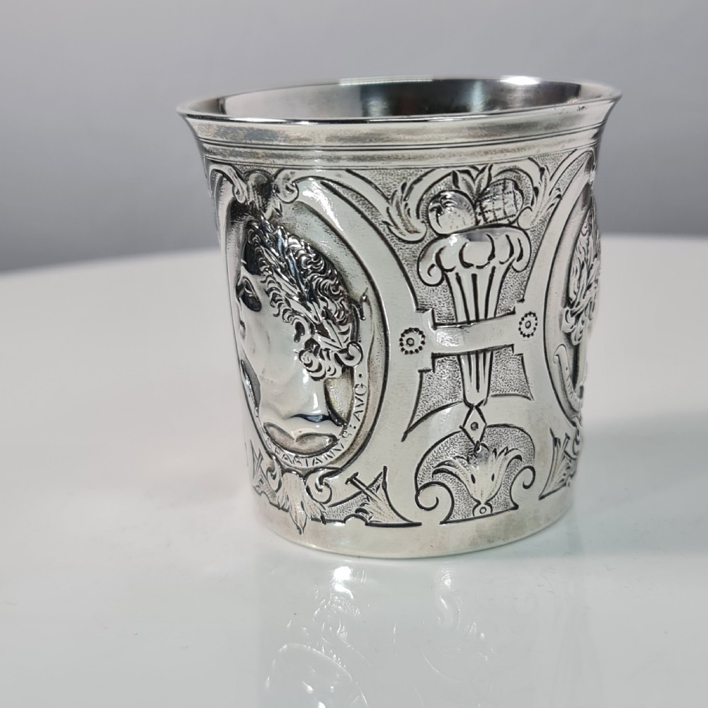 A Fabulous Quality French Empire Early  19thc Silver Tumbler View III