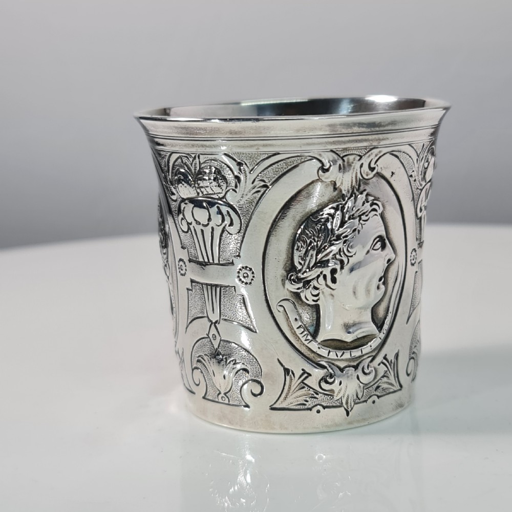 A Fabulous Quality French Empire Early  19thc Silver Tumbler View IV