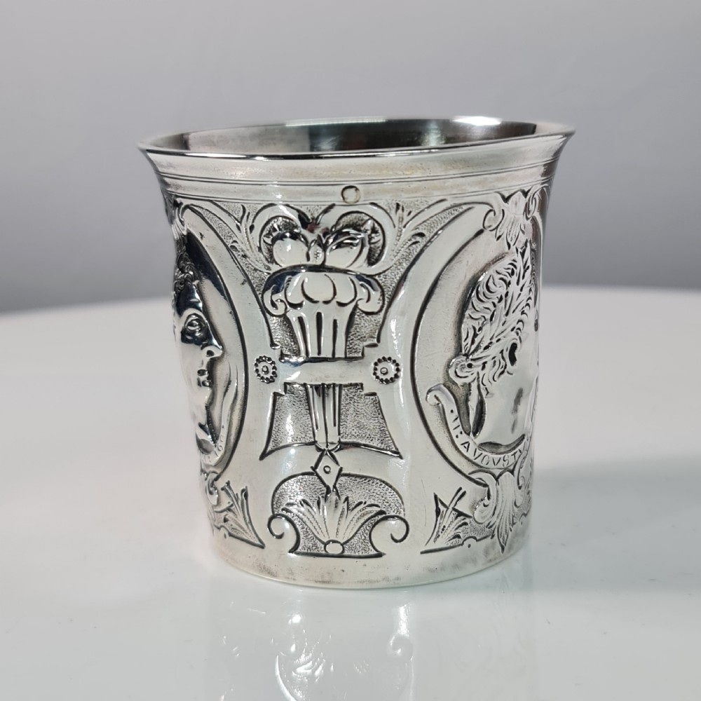 A Fabulous Quality French Empire Early  19thc Silver Tumbler View VI