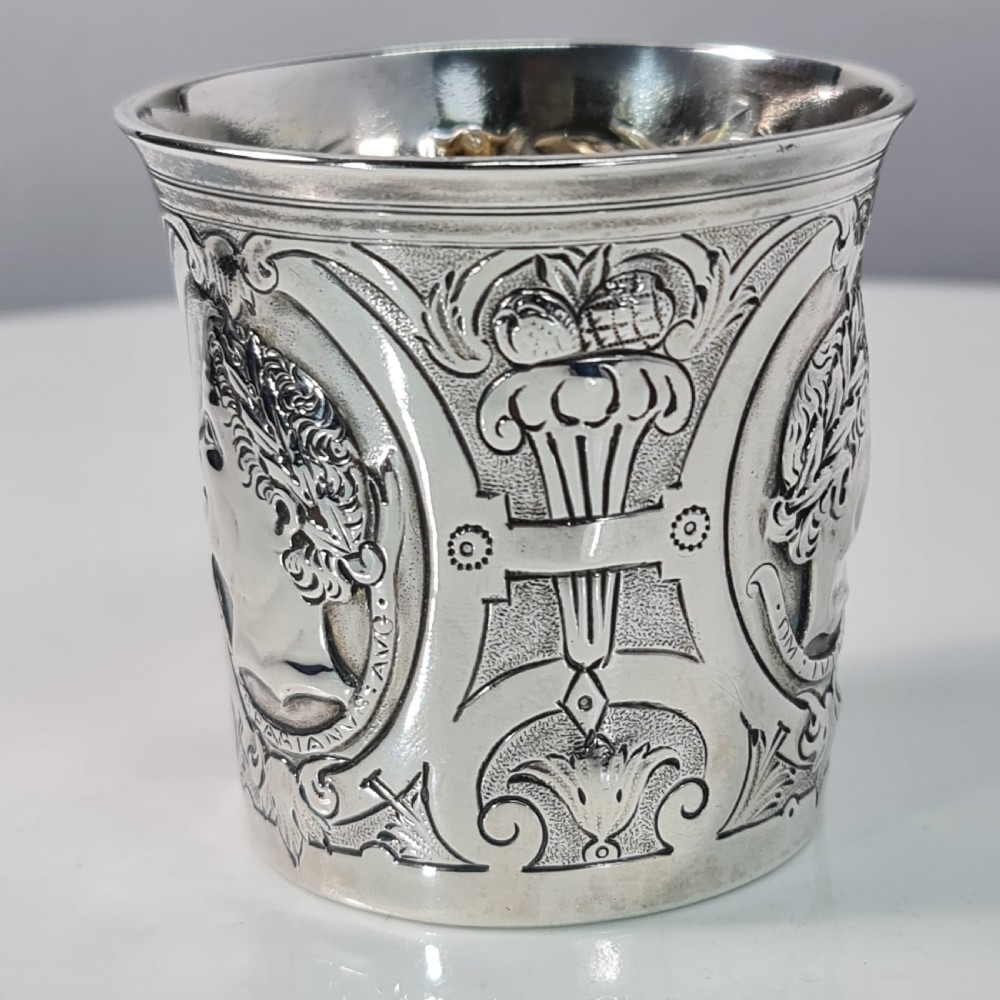 A Fabulous Quality French Empire Early  19thc Silver Tumbler View VII