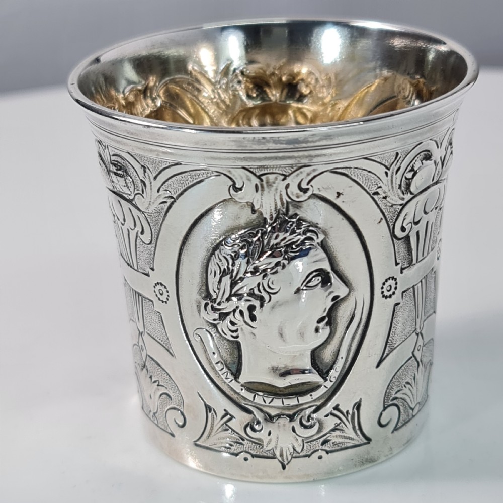 A Fabulous Quality French Empire Early  19thc Silver Tumbler View IX