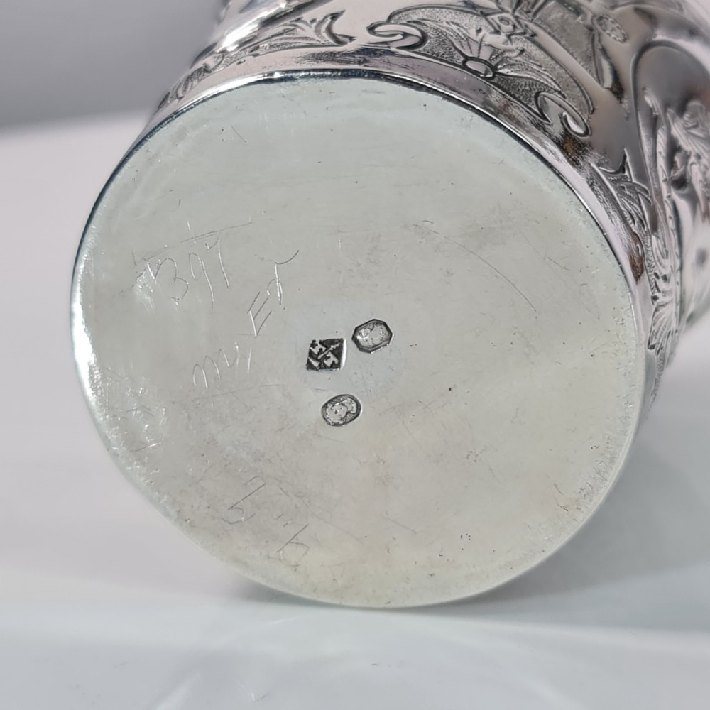 A Fabulous Quality French Empire Early  19thc Silver Tumbler View XI