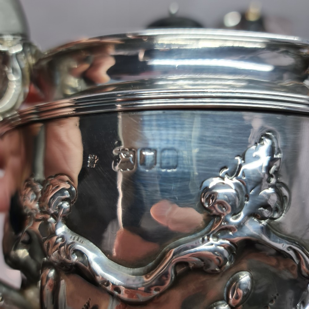 Rare Victorian 5 x Pce HM Silver Tea Set Lon 1896 'Holland, Aldwinckle & Slater  View V