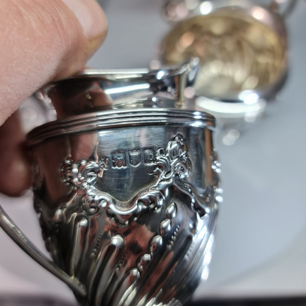 Rare Victorian 5 x Pce HM Silver Tea Set Lon 1896 'Holland, Aldwinckle & Slater  View XI