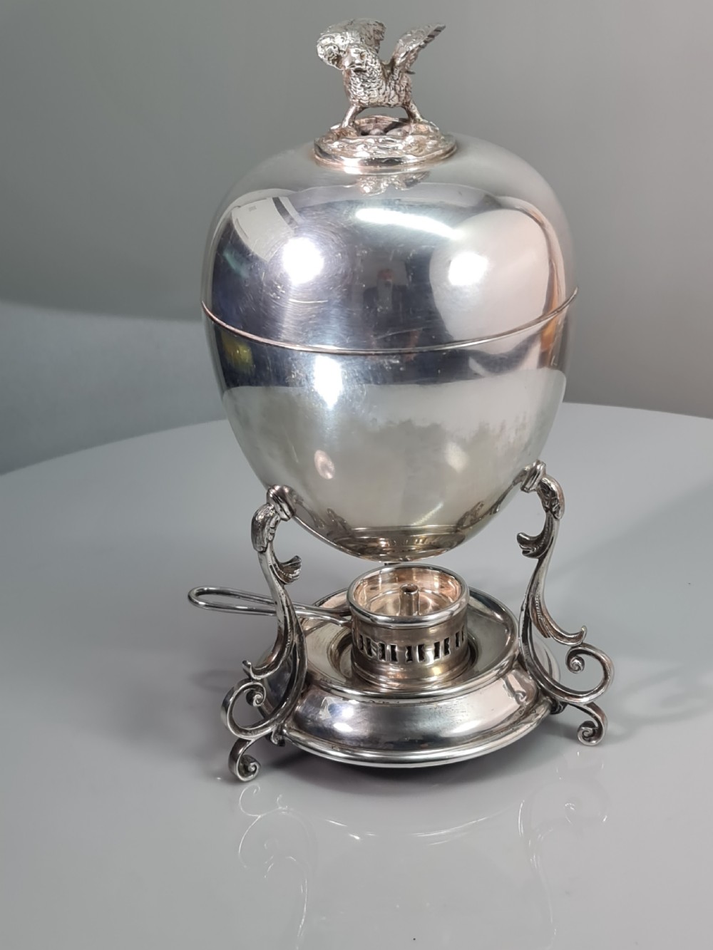 Fine Large Walker & Hall Edwardian SP Egg Warmer View II