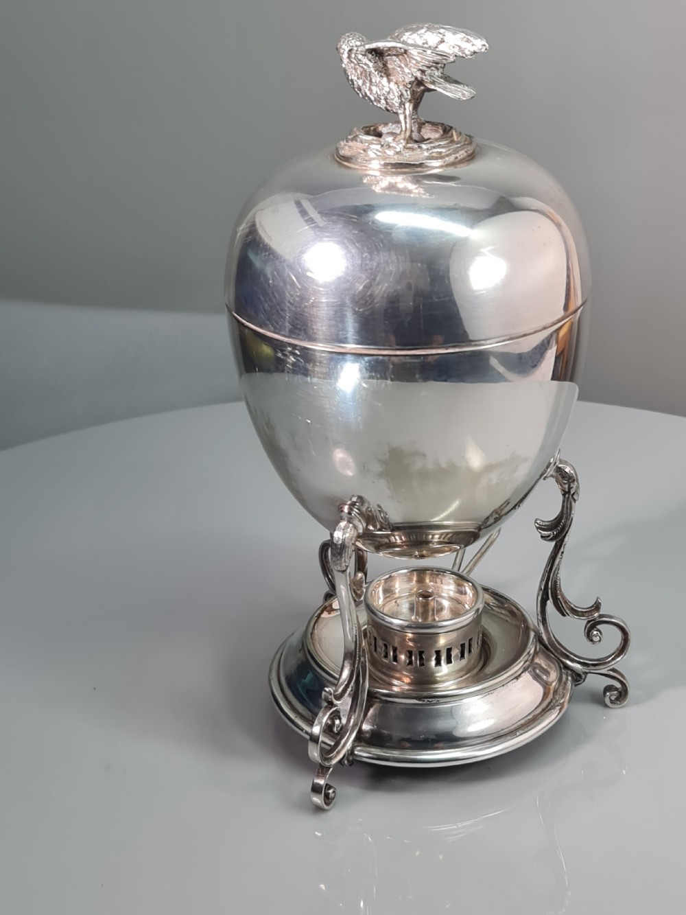 Fine Large Walker & Hall Edwardian SP Egg Warmer View V