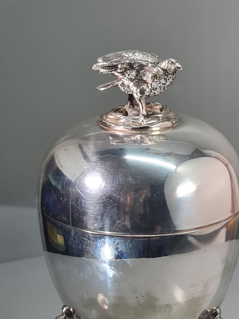 Fine Large Walker & Hall Edwardian SP Egg Warmer View XIII