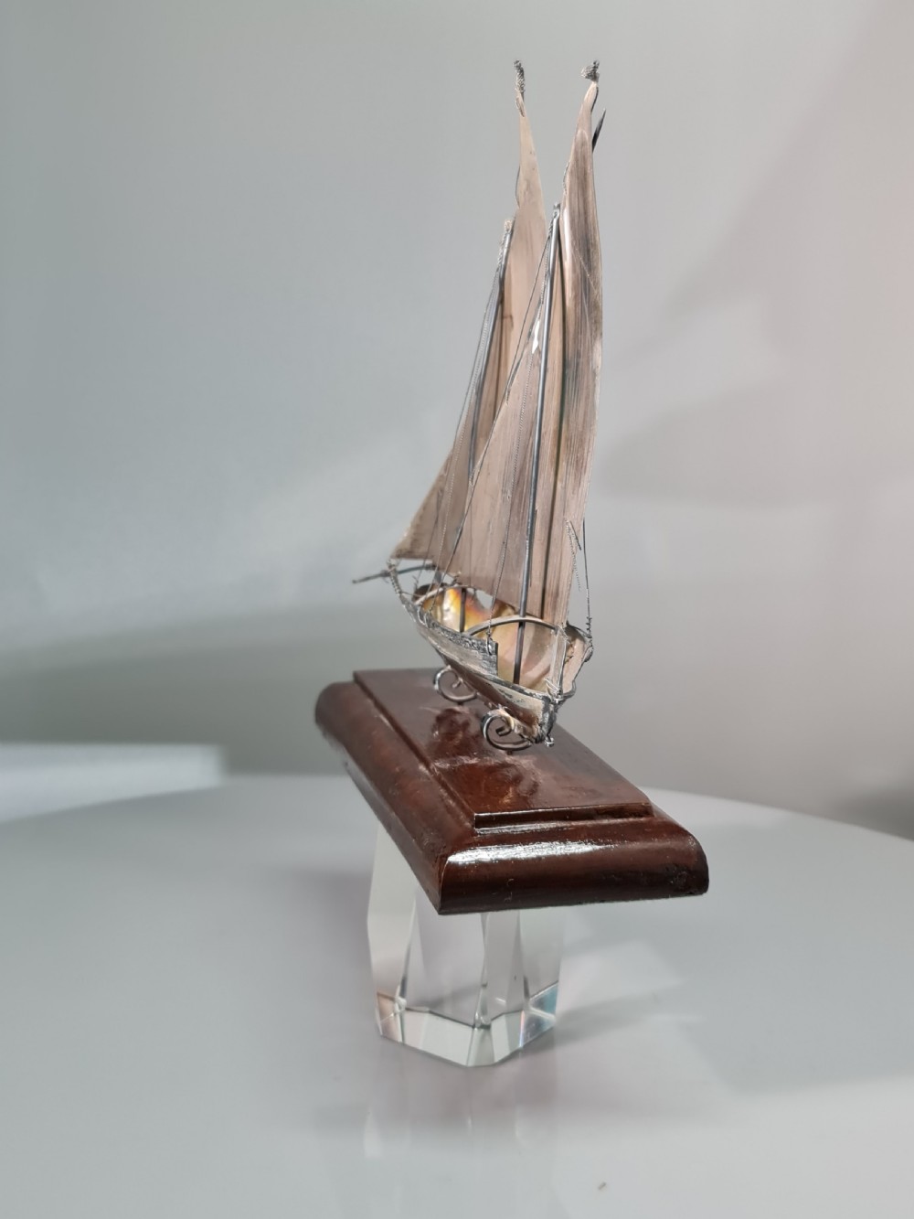 Attractive Vintage Large Sterling Silver Dhow c1950s View XVI