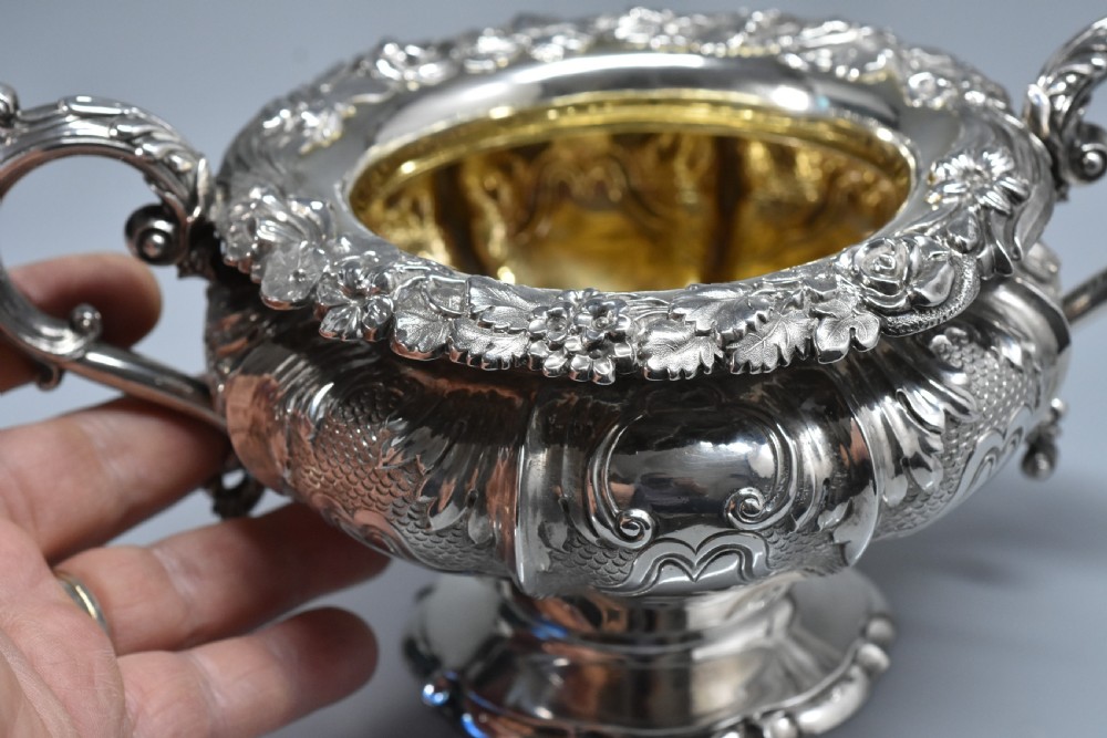 Stunning & Very Heavy William Bateman II Sugar Basin c1833 .515gm View XXVII