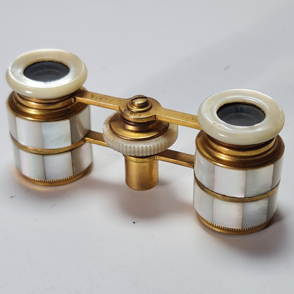 Fabulous Antique Opera Glasses French Mother of pearl opera glasses. View II
