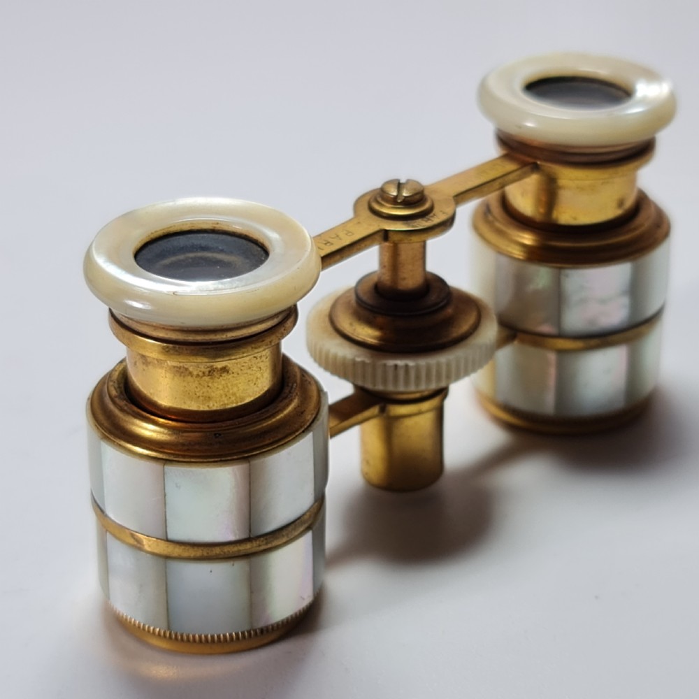 Fabulous Antique Opera Glasses French Mother of pearl opera glasses. View VIII