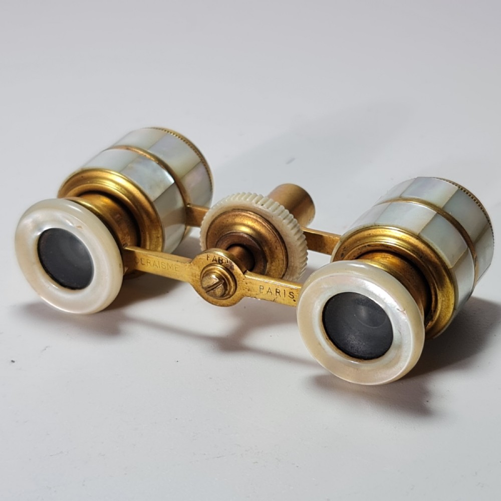 Fabulous Antique Opera Glasses French Mother of pearl opera glasses. View IX