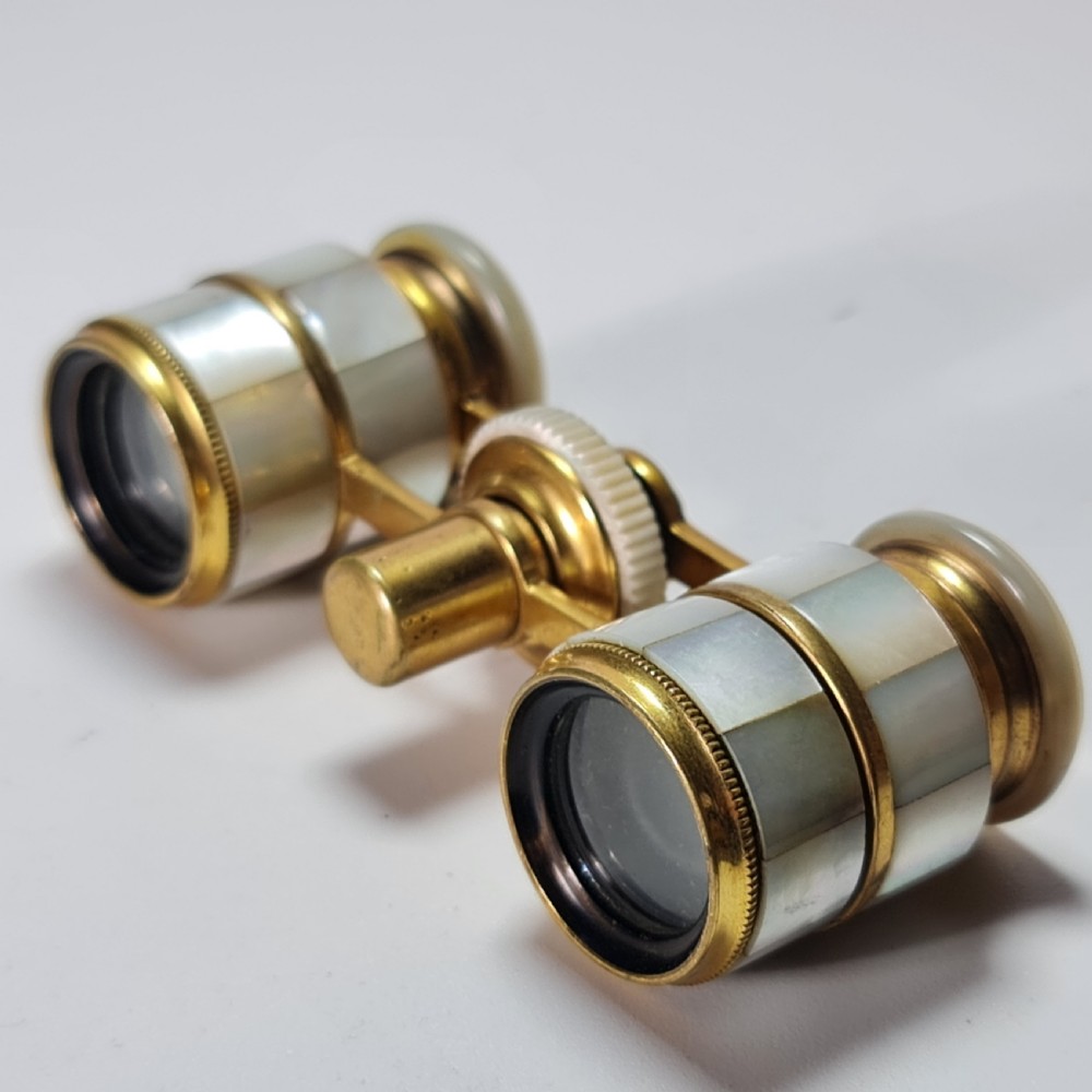 Fabulous Antique Opera Glasses French Mother of pearl opera glasses. View XI