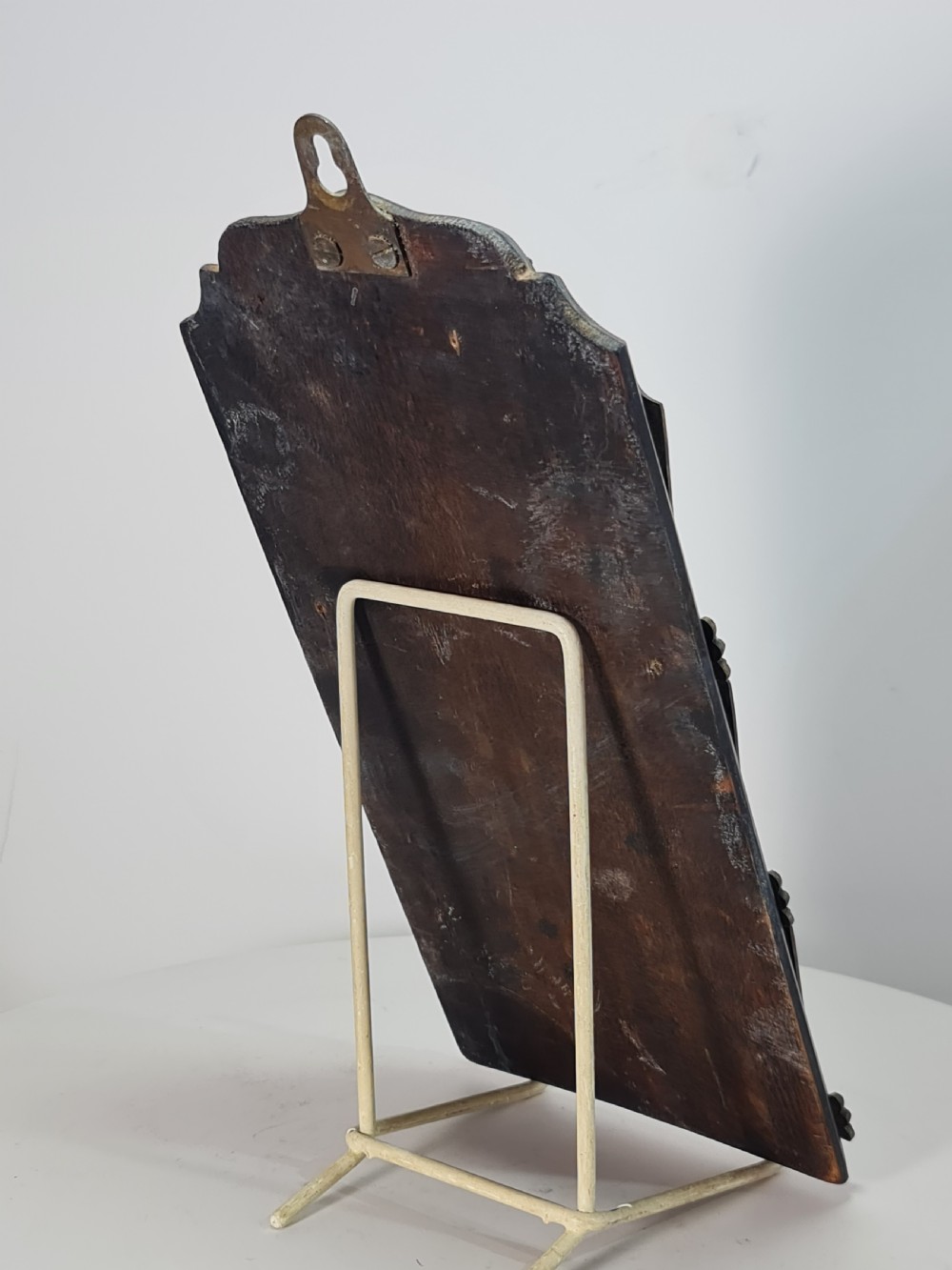 19th Century Solid Oak And Brass Victorian Wall Hanging Letter Or Stationery Rack View IX