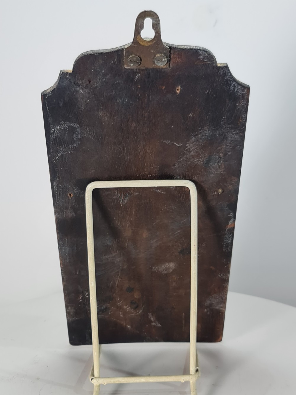 19th Century Solid Oak And Brass Victorian Wall Hanging Letter Or Stationery Rack View X