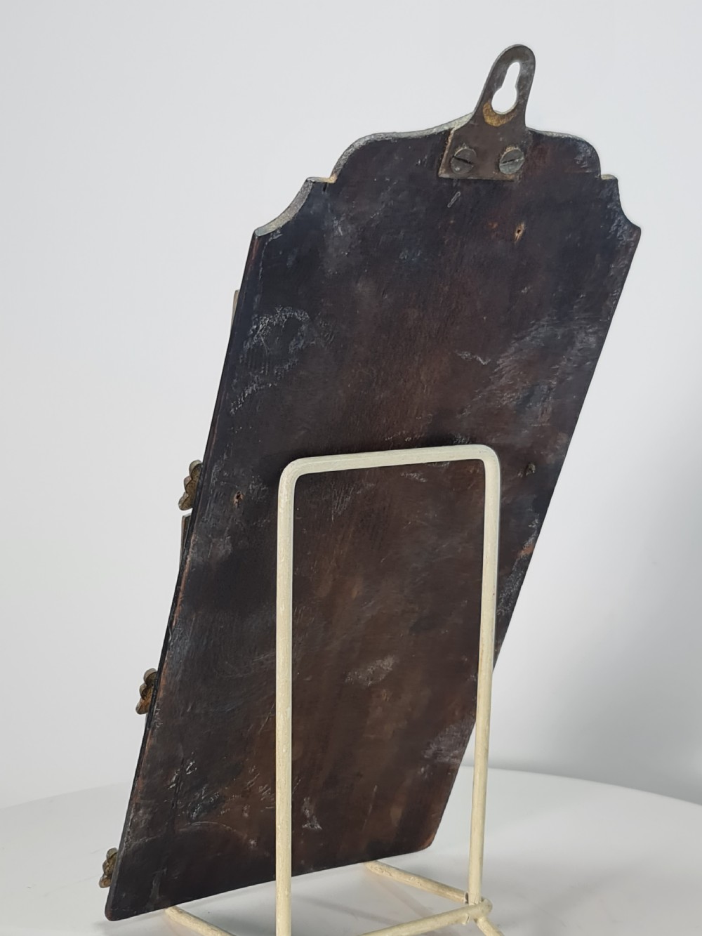 19th Century Solid Oak And Brass Victorian Wall Hanging Letter Or Stationery Rack View XX