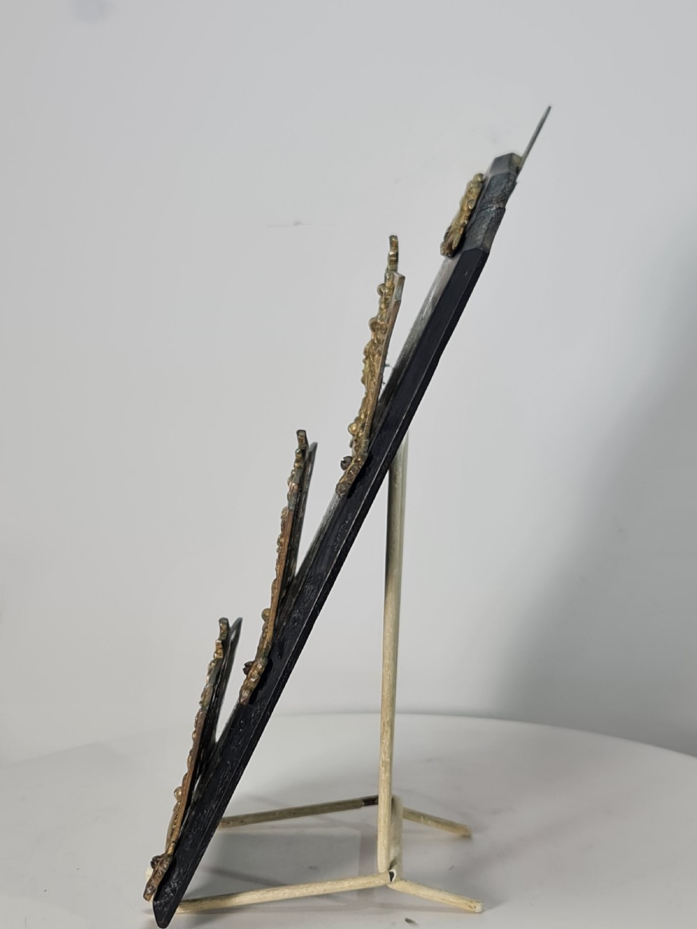 19th Century Solid Oak And Brass Victorian Wall Hanging Letter Or Stationery Rack View XXI