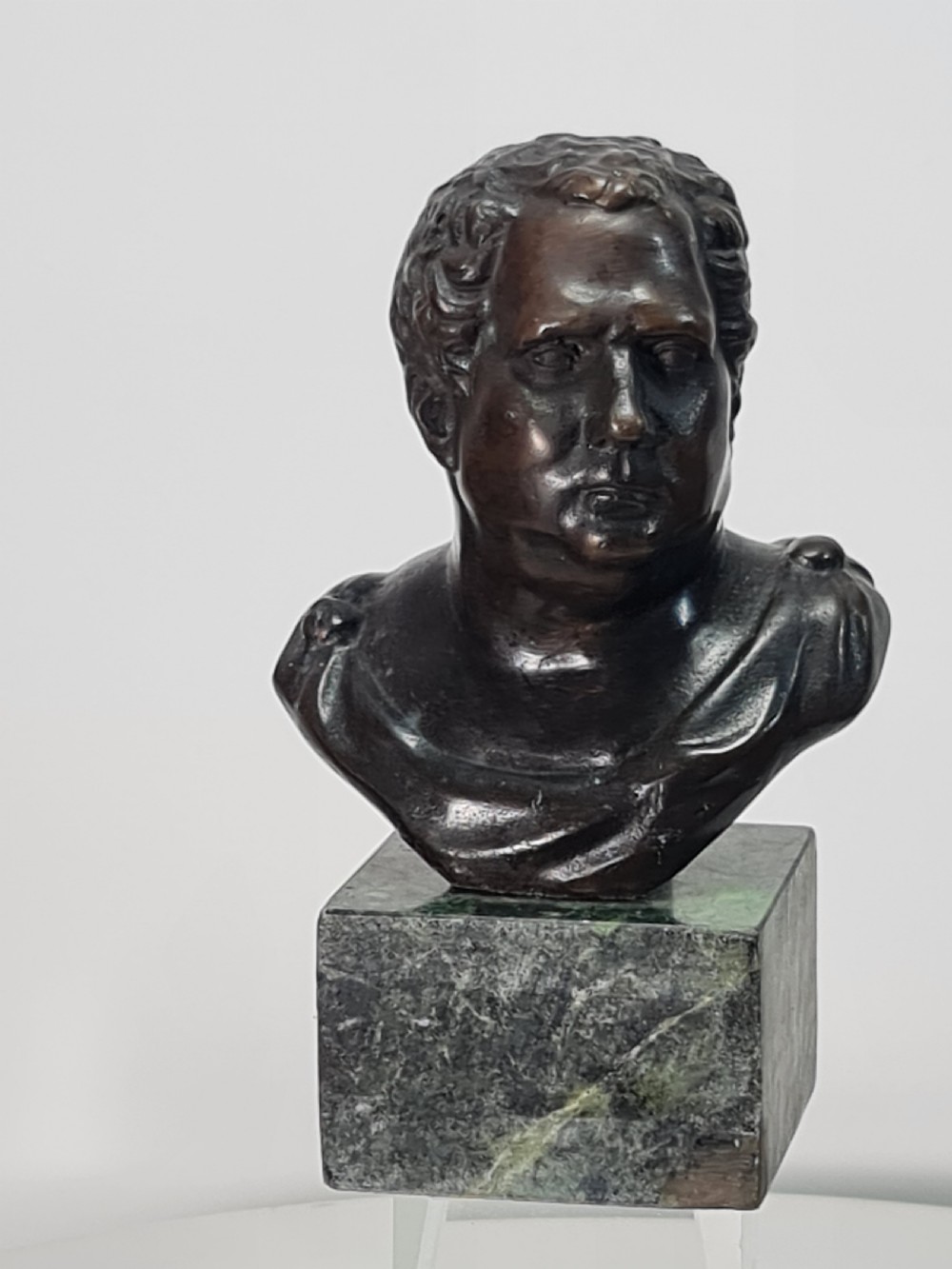 Fine Quality Vintage Bronze Bust on Marble Base c1920