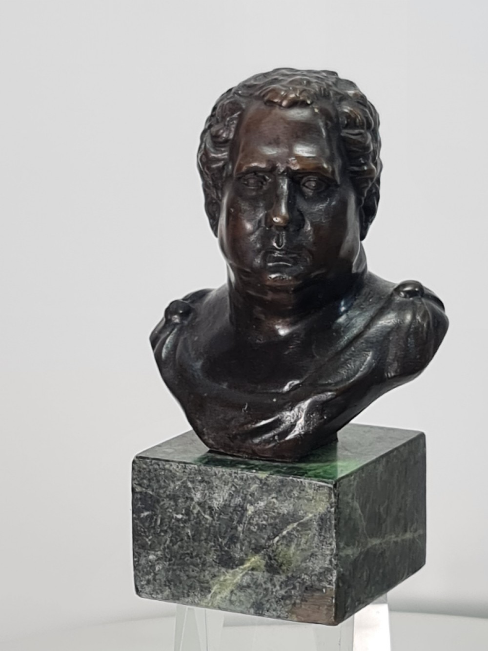 Fine Quality Vintage Bronze Bust on Marble Base c1920 View II