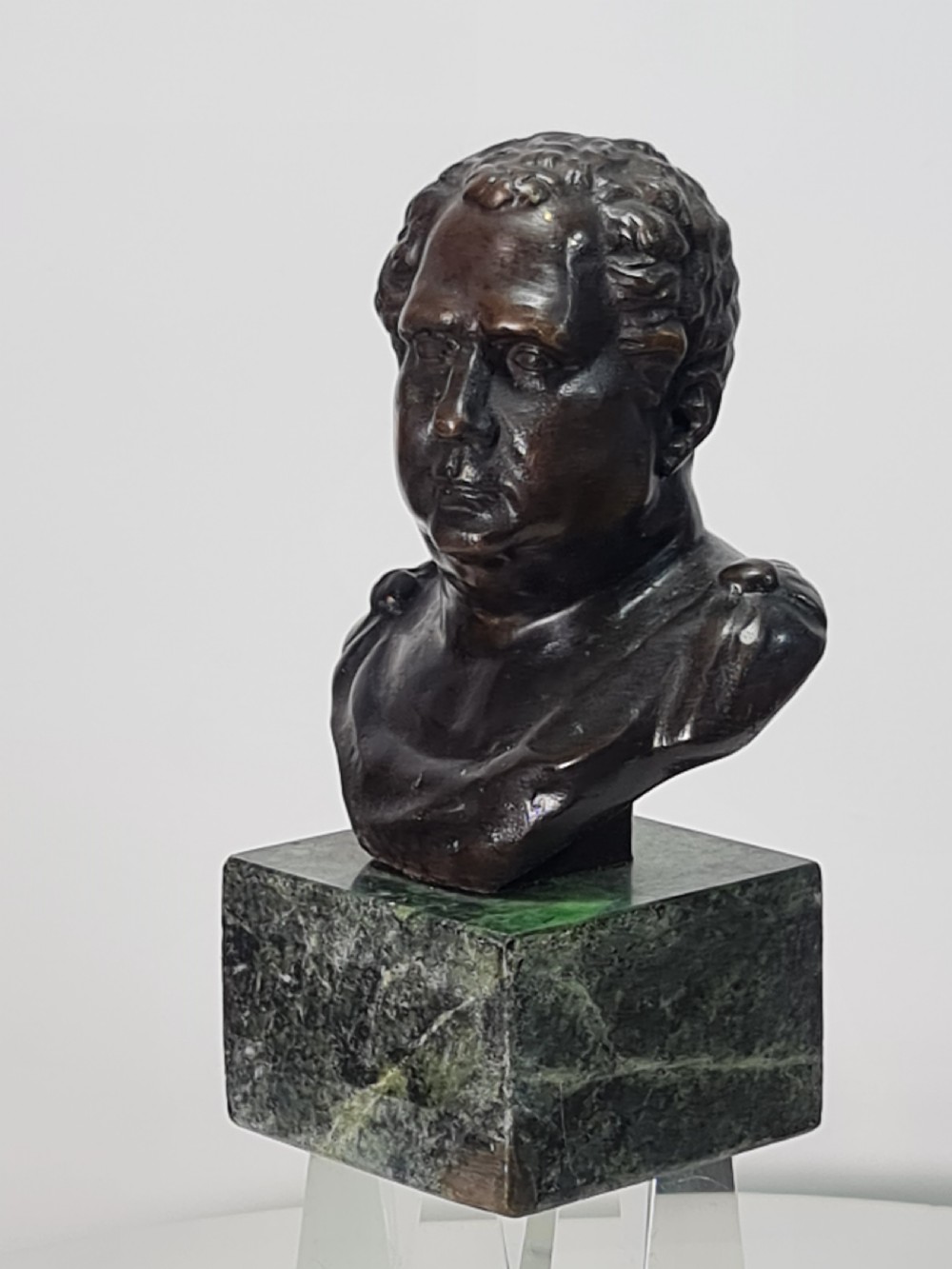 Fine Quality Vintage Bronze Bust on Marble Base c1920 View III
