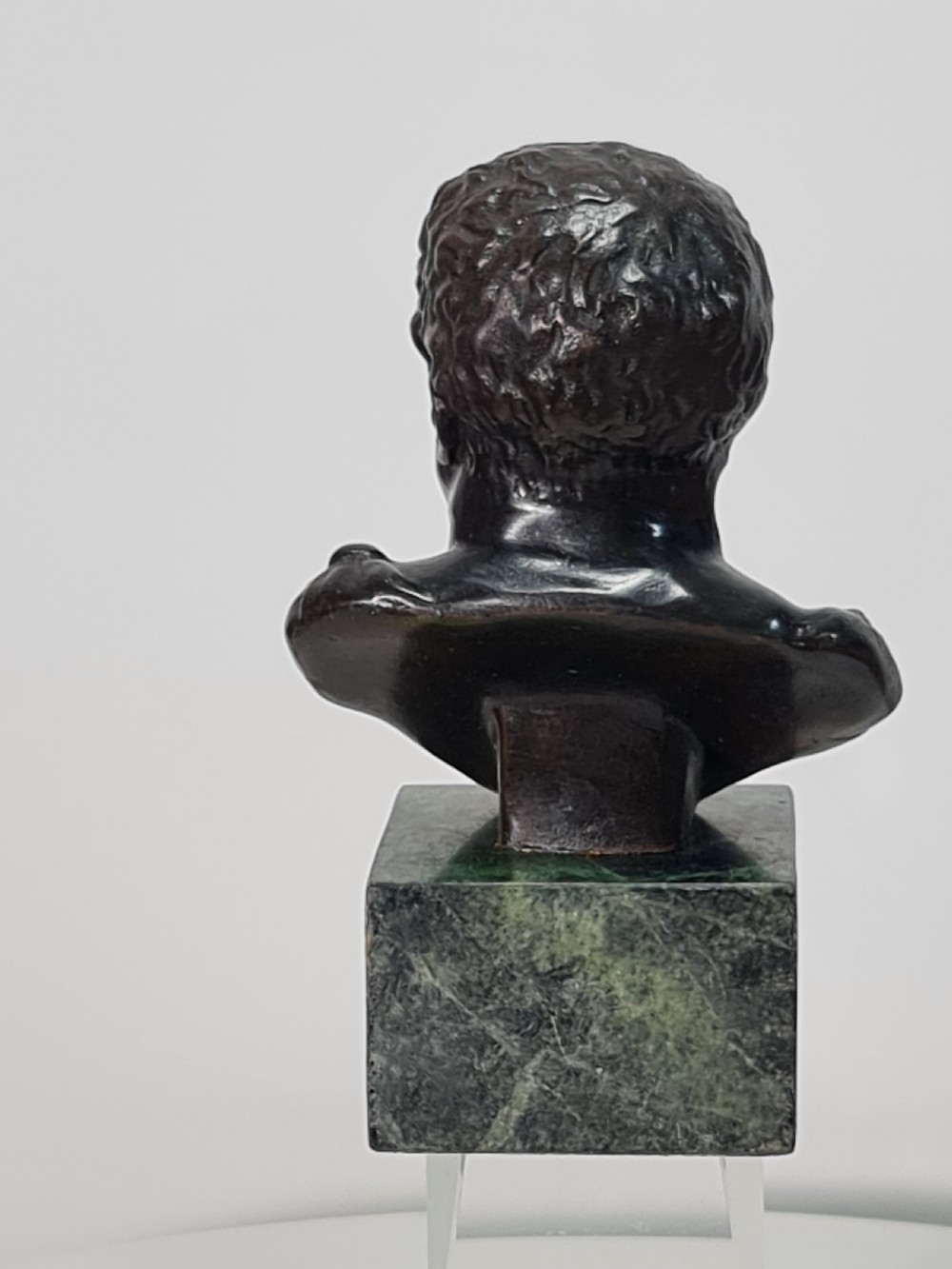 Fine Quality Vintage Bronze Bust on Marble Base c1920 View VII