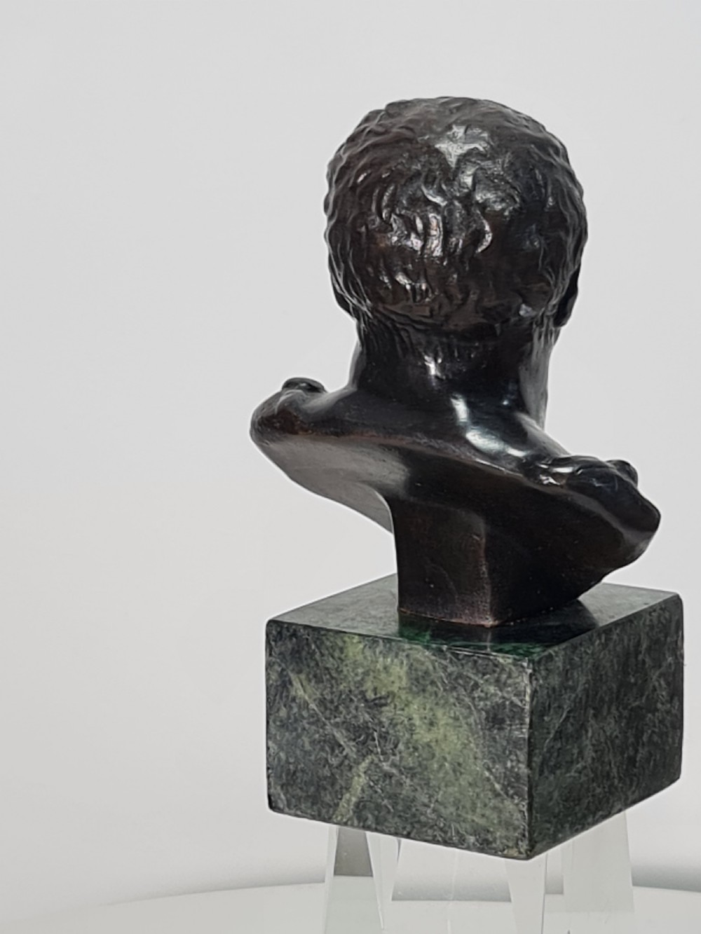 Fine Quality Vintage Bronze Bust on Marble Base c1920 View IX