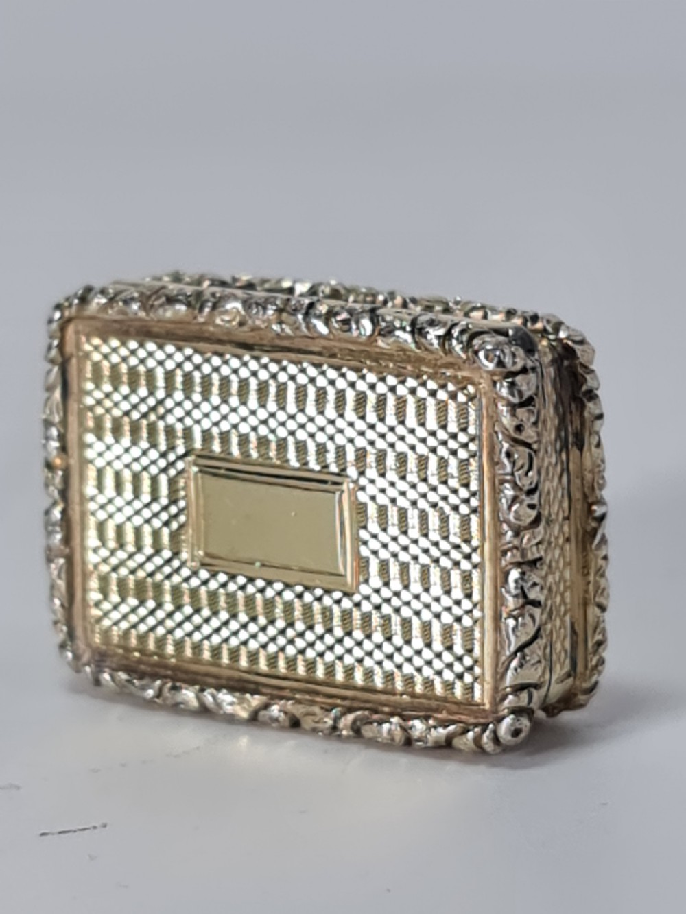 Georgian Silver Gilt Vinaigrette John Bettridge View IV