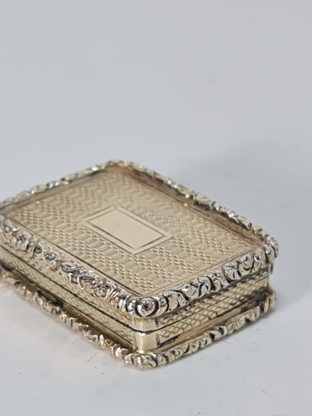 Georgian Silver Gilt Vinaigrette John Bettridge View XX