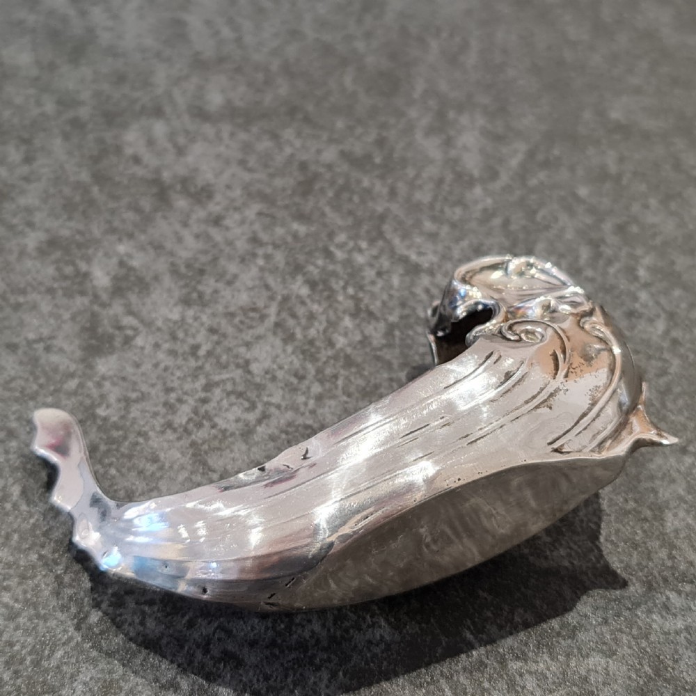 1905 Edwardian Silver Miniature Grand Gondola  possibly a pincushion or salt View II
