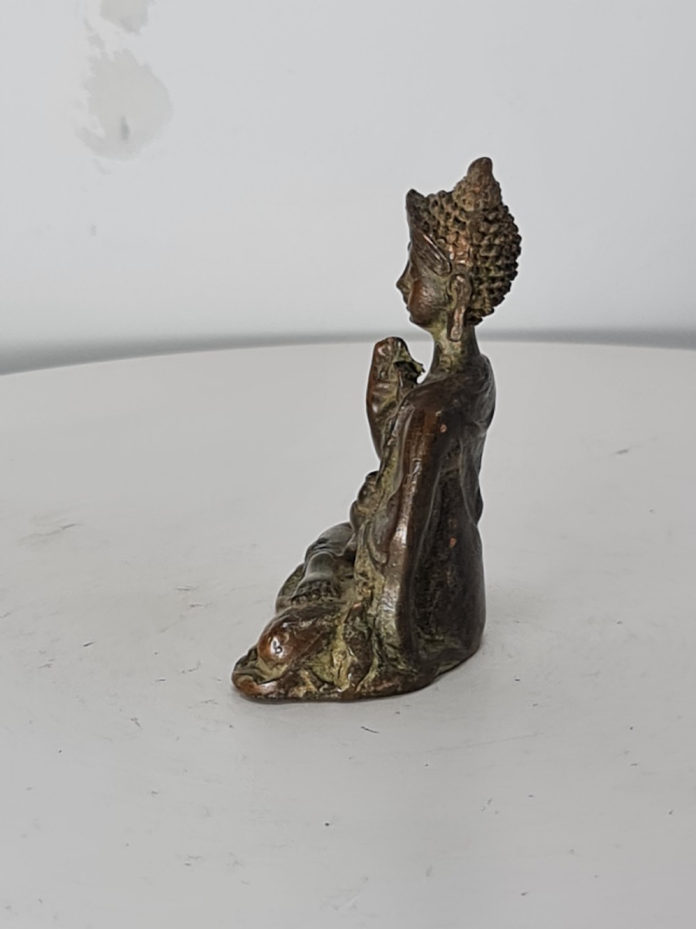 Delightful Seated 19thc Chinese Bronze Buddah View III
