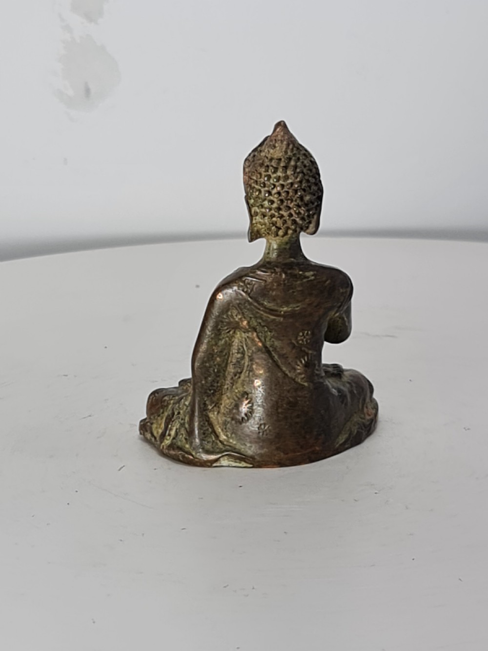 Delightful Seated 19thc Chinese Bronze Buddah View V