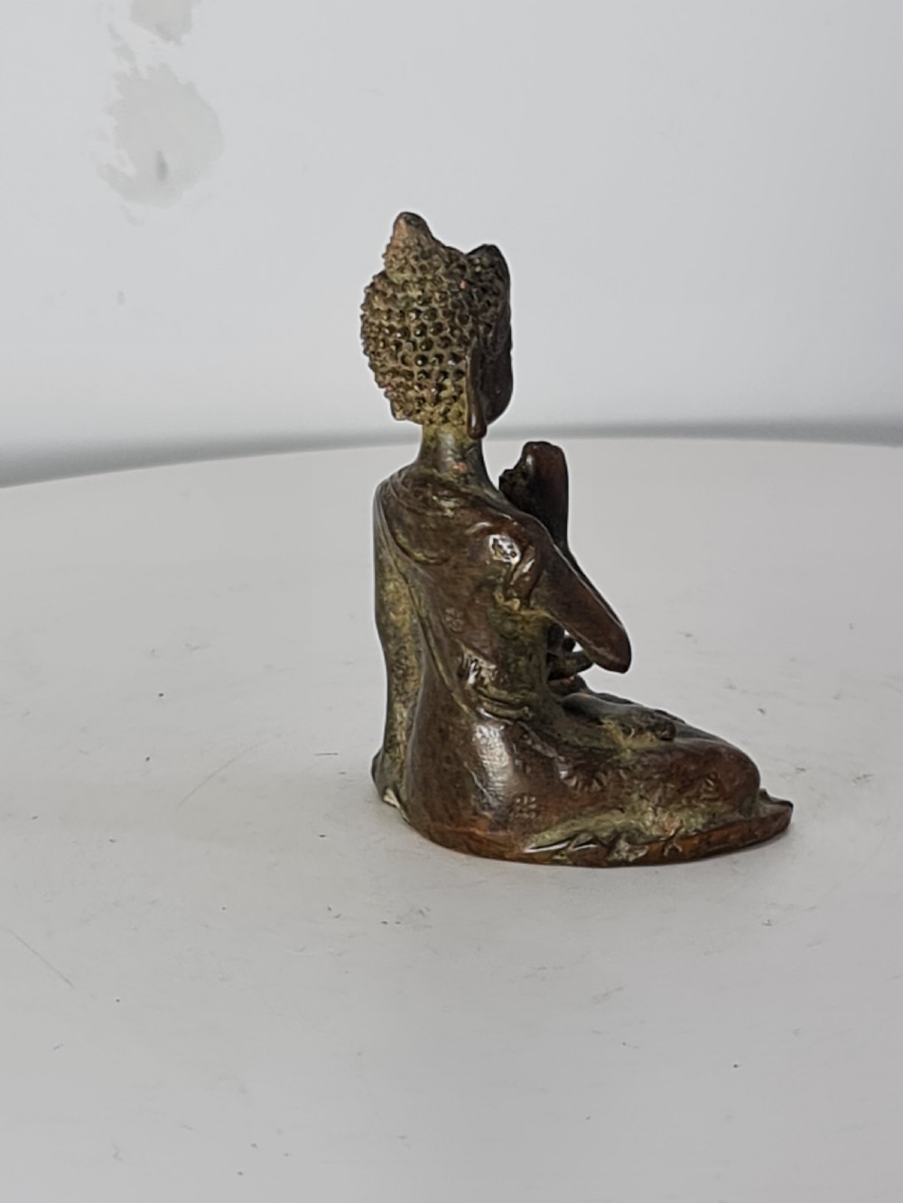 Delightful Seated 19thc Chinese Bronze Buddah View VII