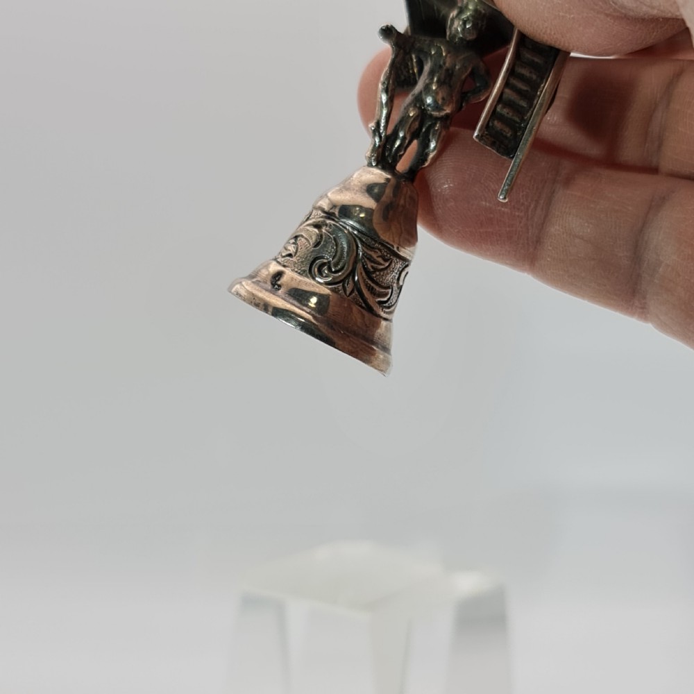 Fine Antique Dutch Silver Miniature Windmill Candle Snuffer Mid 19thc View VII