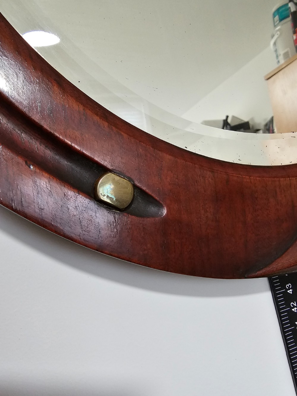Fabulous Antique Horseshoe Shaped Mirror View VII