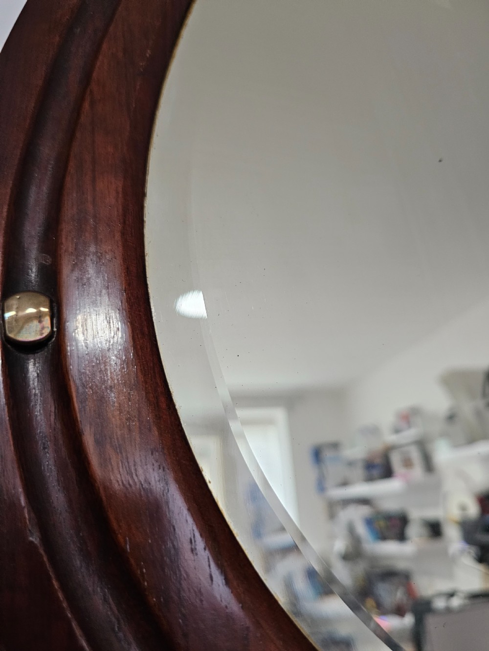 Fabulous Antique Horseshoe Shaped Mirror View VIII