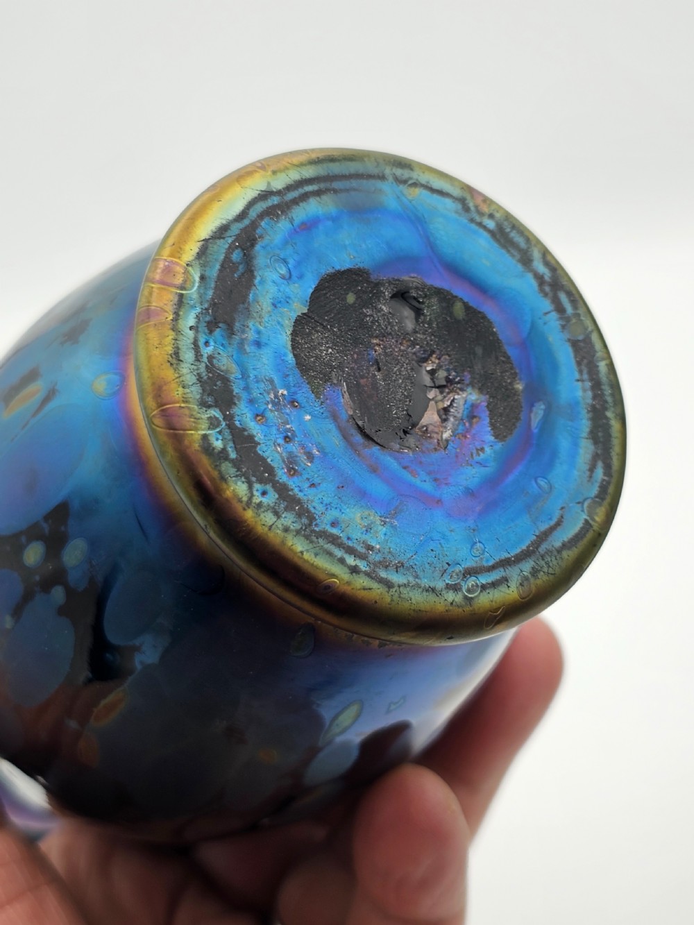 Super Antique Loetz Style Iridescent Vases c1920 View IX