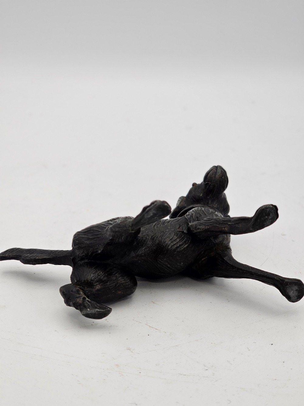 Rare 19thc Gun Metal Dog Pounce (Powder) Pot View VI