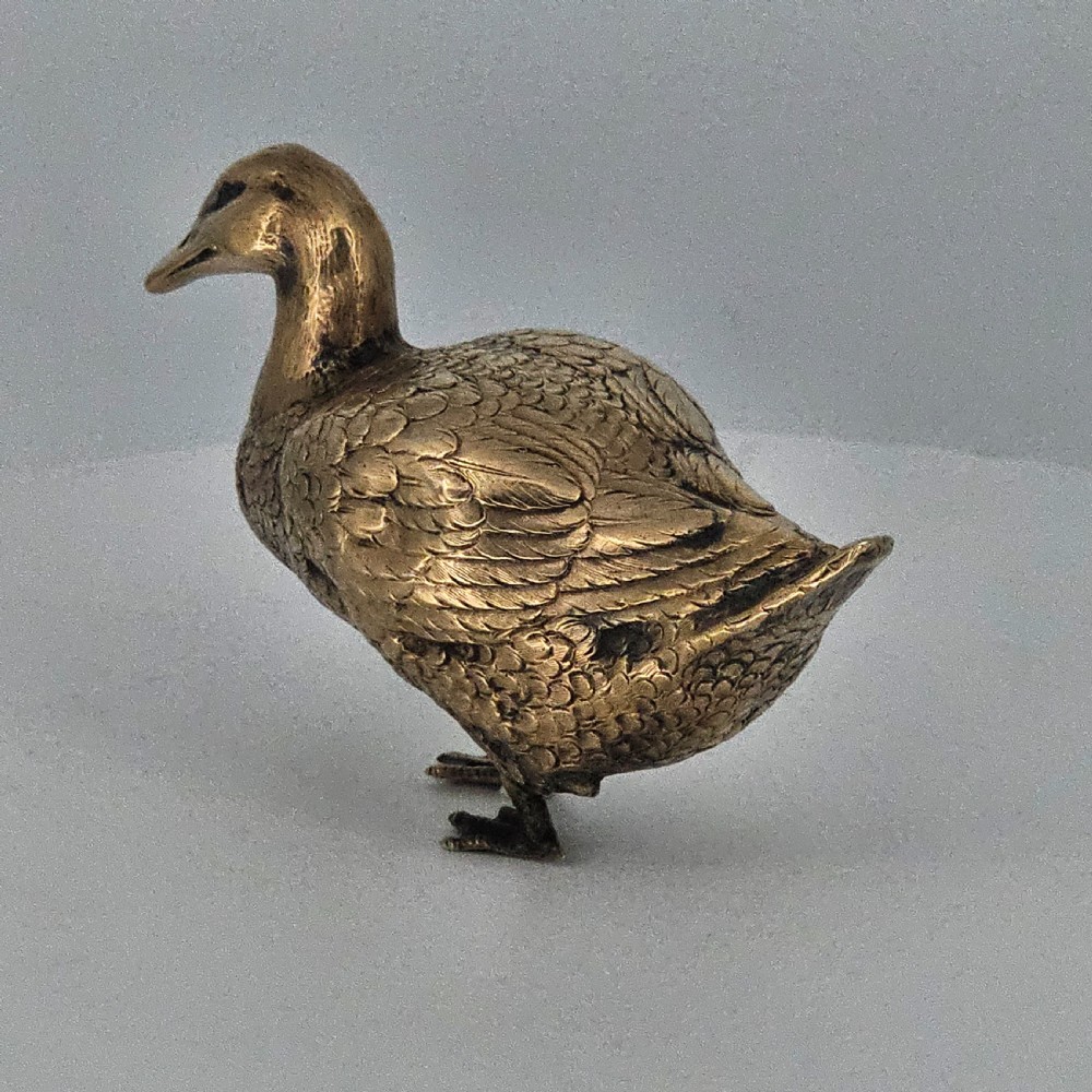 Silver Gilt Duck c1922 by Berthold Hermann Muller View II