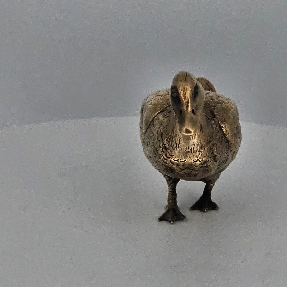 Silver Gilt Duck c1922 by Berthold Hermann Muller View III