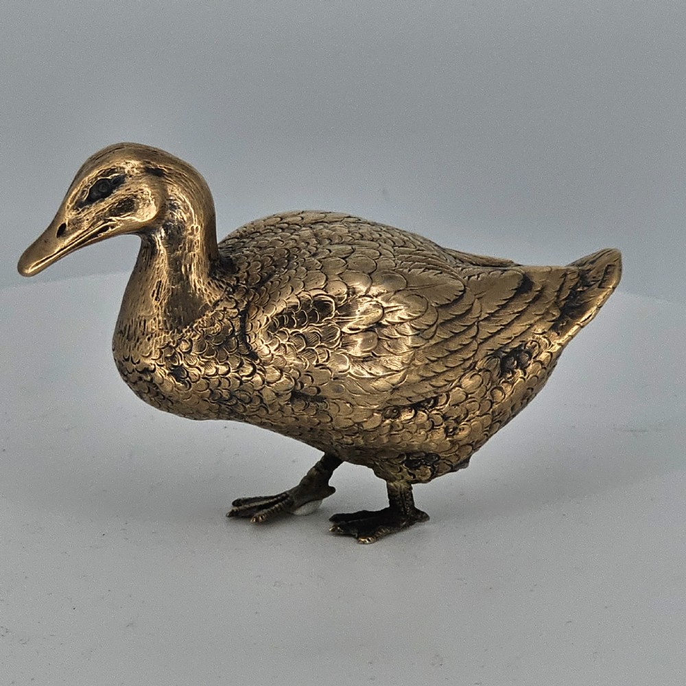 Silver Gilt Duck c1922 by Berthold Hermann Muller View IX