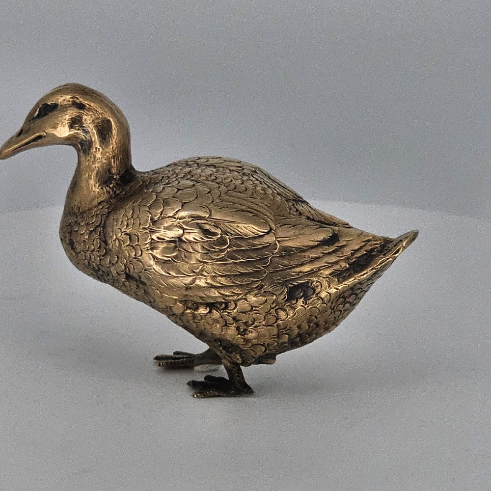 Silver Gilt Duck c1922 by Berthold Hermann Muller View X