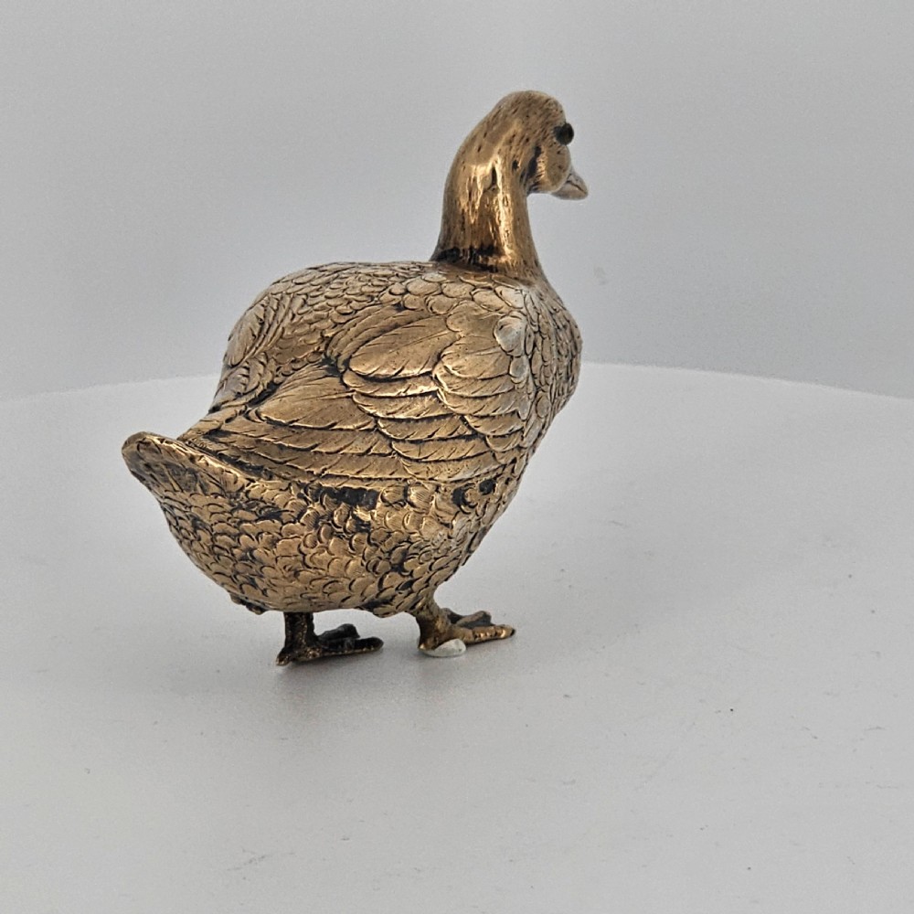 Silver Gilt Duck c1922 by Berthold Hermann Muller View XI