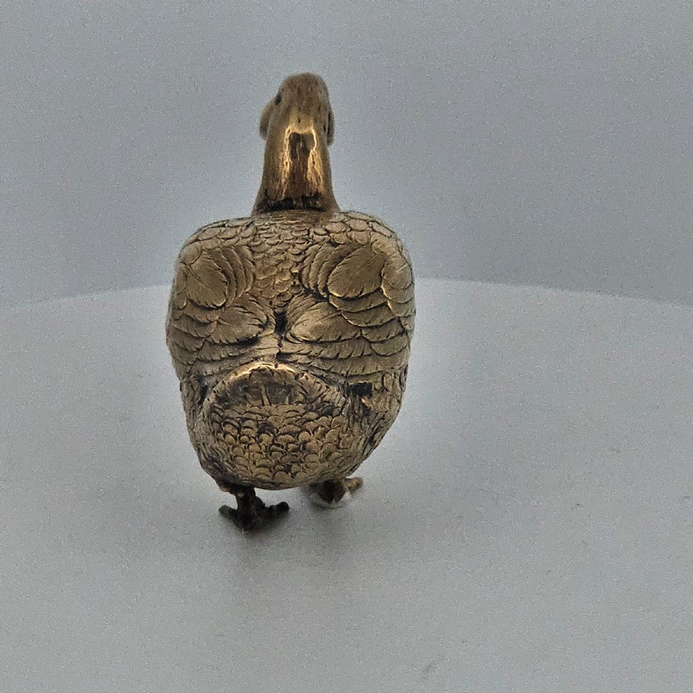 Silver Gilt Duck c1922 by Berthold Hermann Muller View XIV