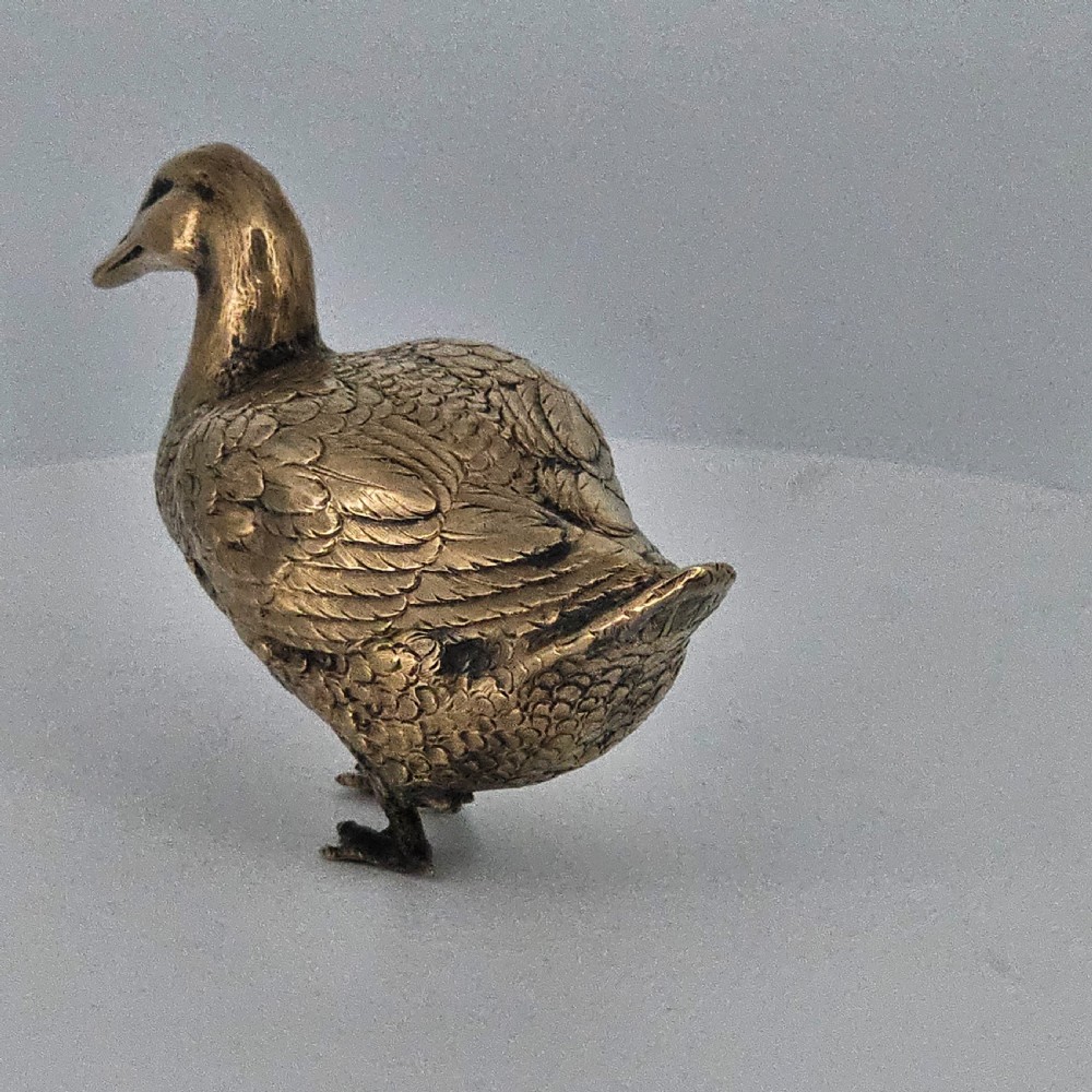 Silver Gilt Duck c1922 by Berthold Hermann Muller View XV