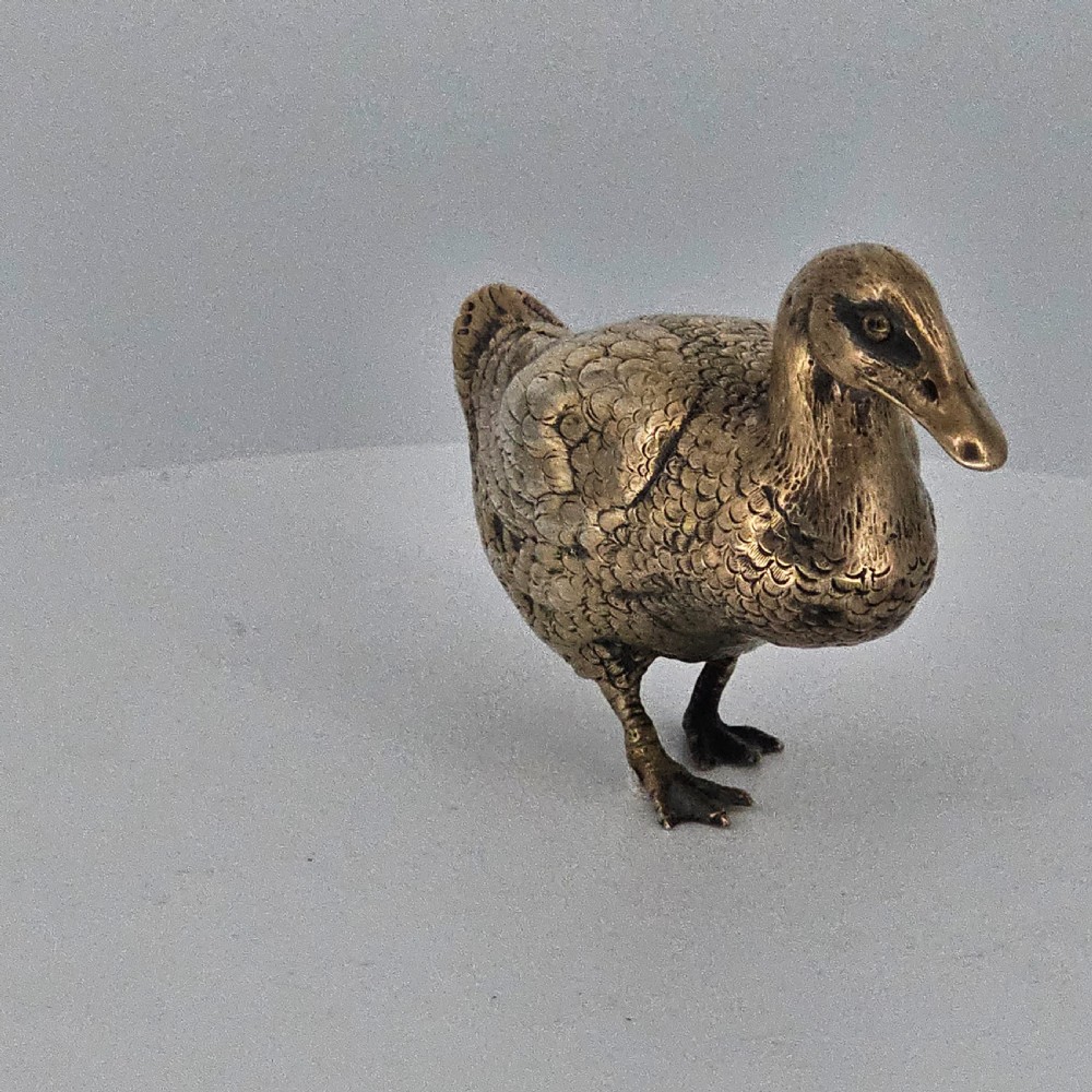 Silver Gilt Duck c1922 by Berthold Hermann Muller View XVI