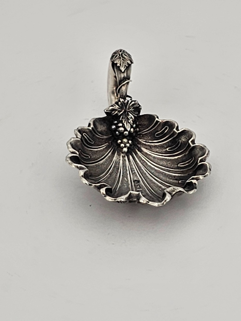 Exquisite Unusual Design Silver Caddy Spoon by George Unite c1848 View III