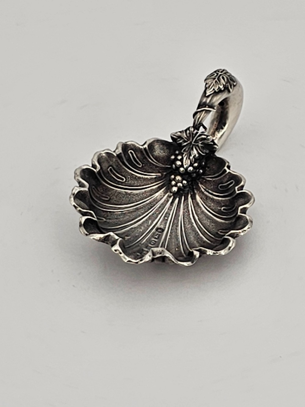 Exquisite Unusual Design Silver Caddy Spoon by George Unite c1848 View VI
